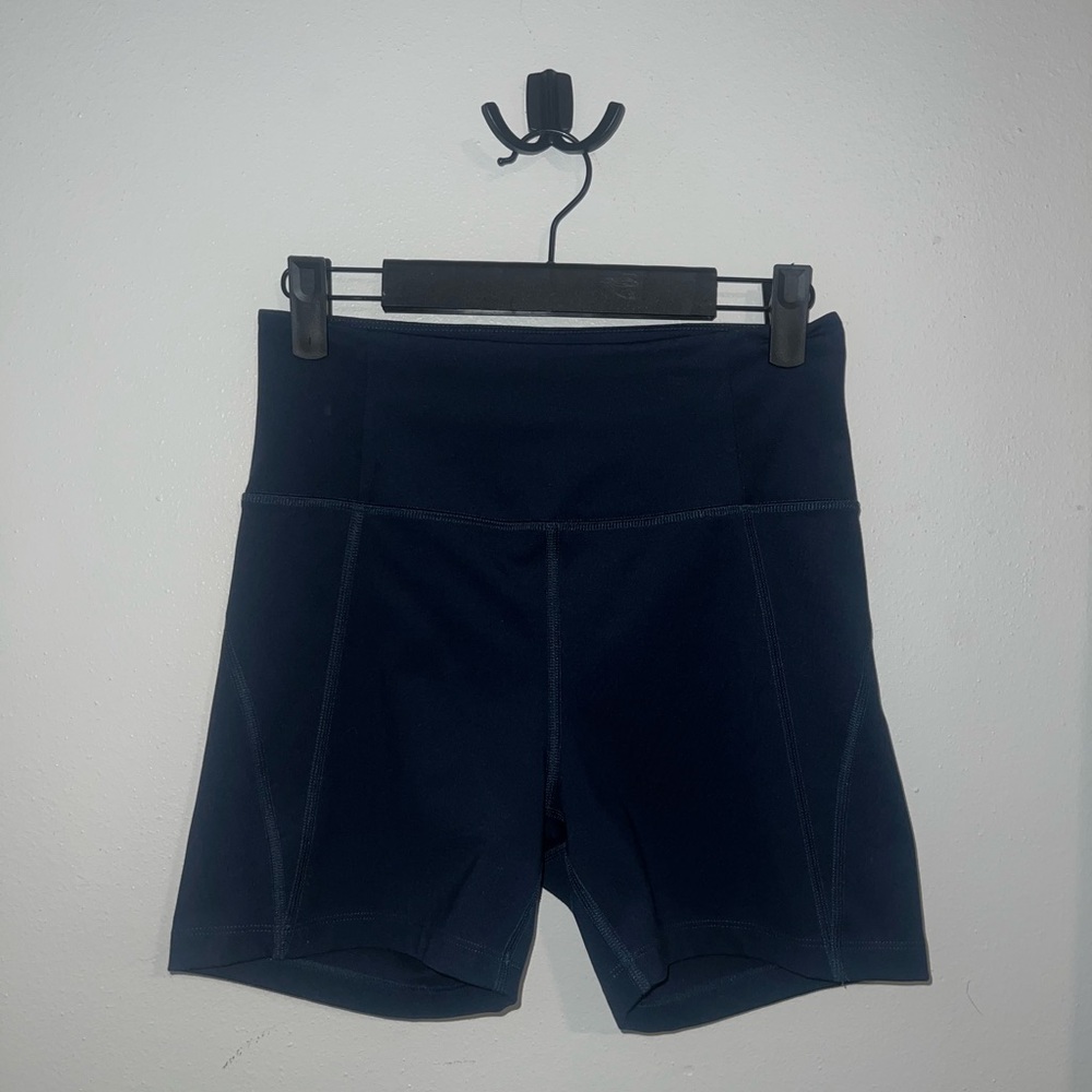 Girlfriend Collective High-Waist Midnight Blue Women’s 5 inch Biker Shorts
